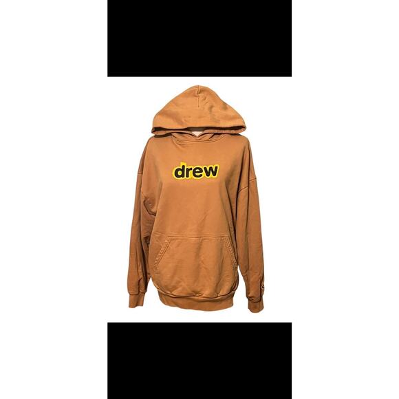 Drew House Justin Bieber Logo Hoodie•S•Mustard Gold Yellow Heavyweight Oversized - Picture 1 of 10
